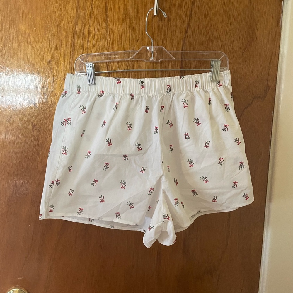 Hollister White Sleep Shorts
